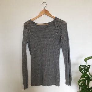 Long Knit Grey Sweater